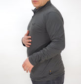 Mens Jack Wolfskin Trail 1801501 Dark Steel Half Zip Longlseeve Light Sweatshirt